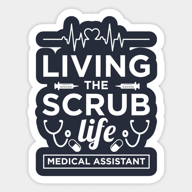 Living The Scrub Life Sticker by amalya